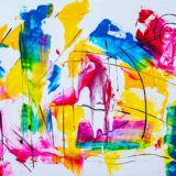 photo of abstract painting on canvas