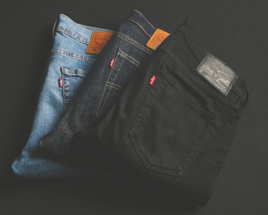 photo of three jeans
