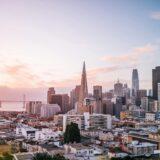 city skyline during golden hour