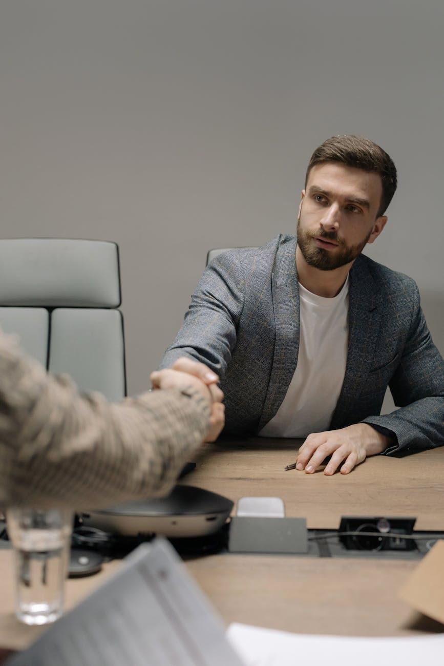 businessmen shaking hands